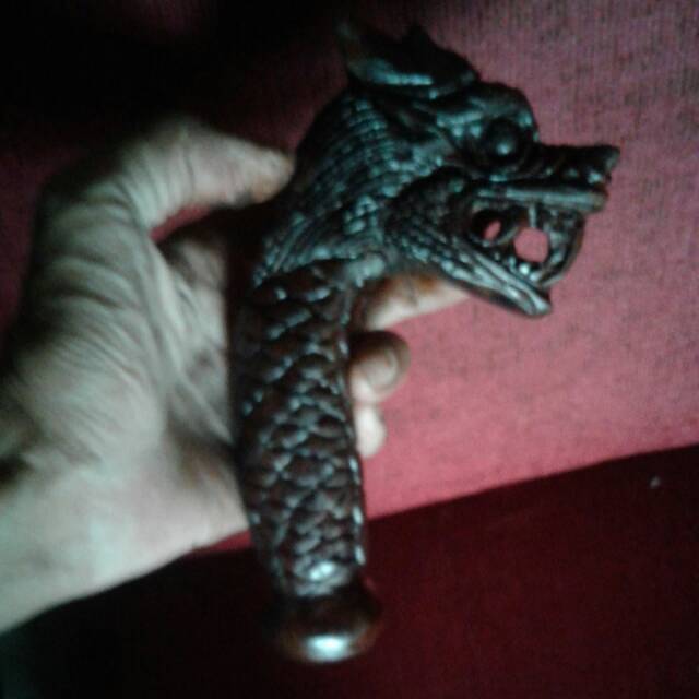 GAGANG GOLOK UKIR NAGA HITAM