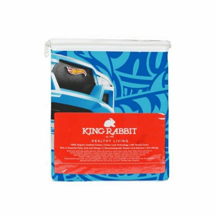 King Rabbit Sprei Single Uk. 120x200 cm Motif Bambu Hotwheels