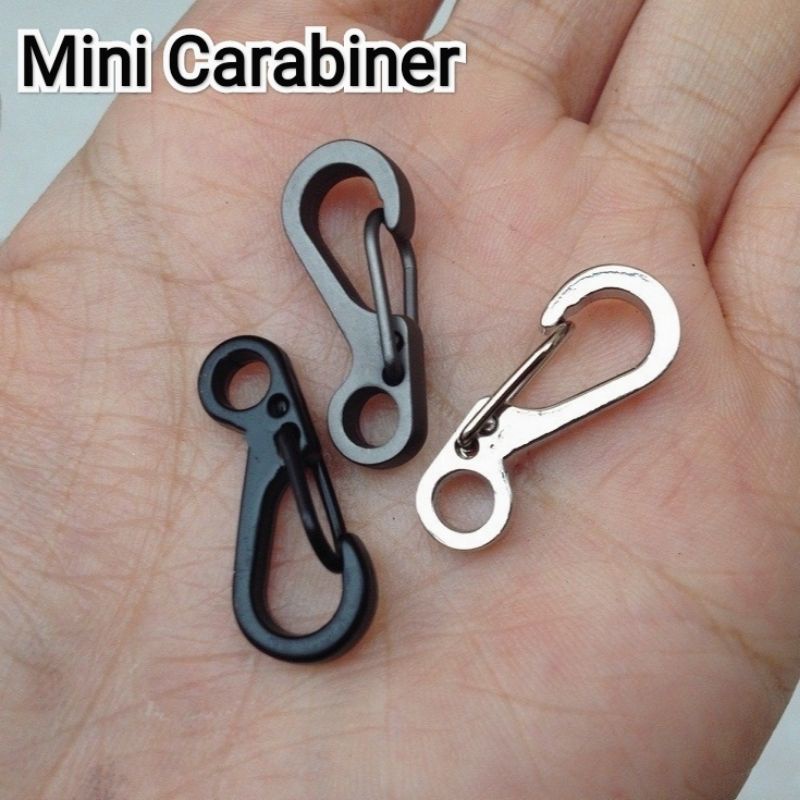 Carabiner Mini / Gantungan Kunci Carabiner Mini Spring Keychain