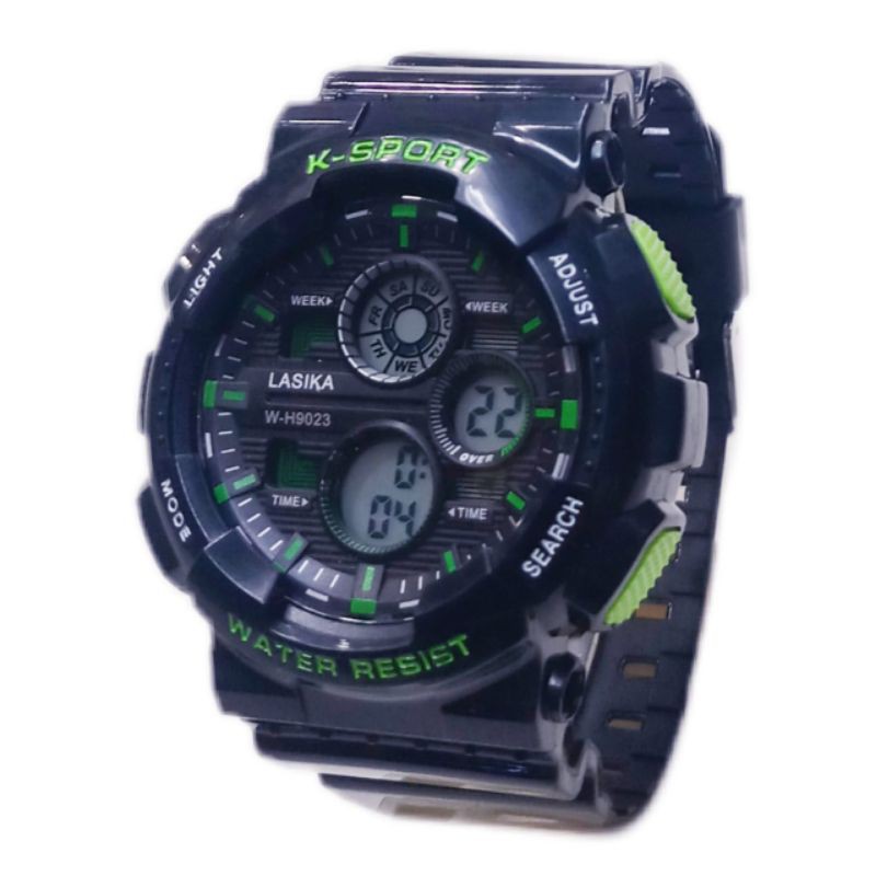 (Terima Cod)Jam Tangan Pria Lasika W-H 9019Q&amp;Q Digital Sport Water resisst