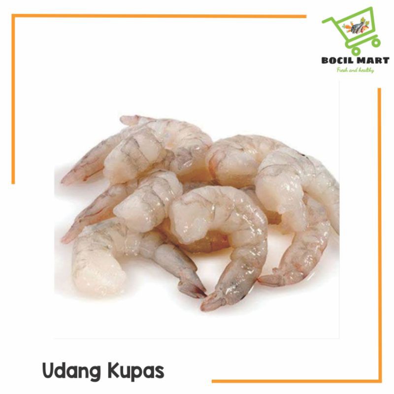 

UDANG VANAMI KUPAS FRESH TANPA KEPALA 250 GR BOCIL MART