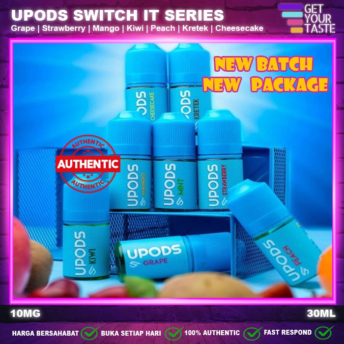 Upods Switch it 30ML - Strawberry Mango Grape Kiwi Peach Mint Kretek