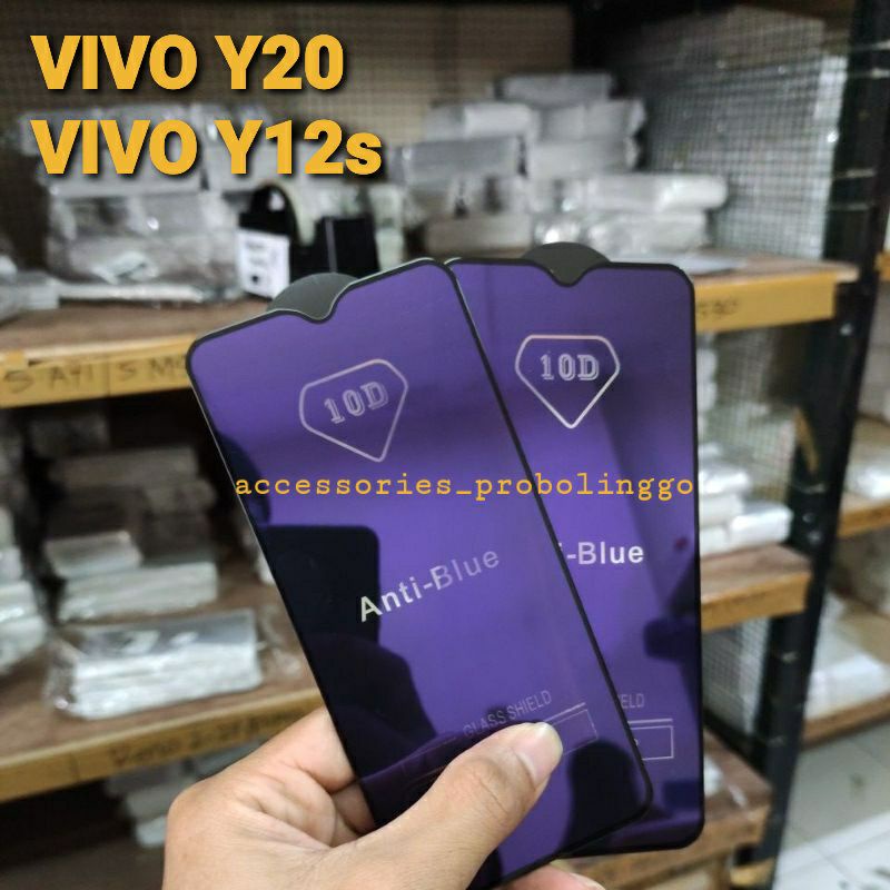 TEMPERED GLASS ANTI RADIASI / TG ANTI BLUE LIGHT FOR VIVO Y20 Y12S
