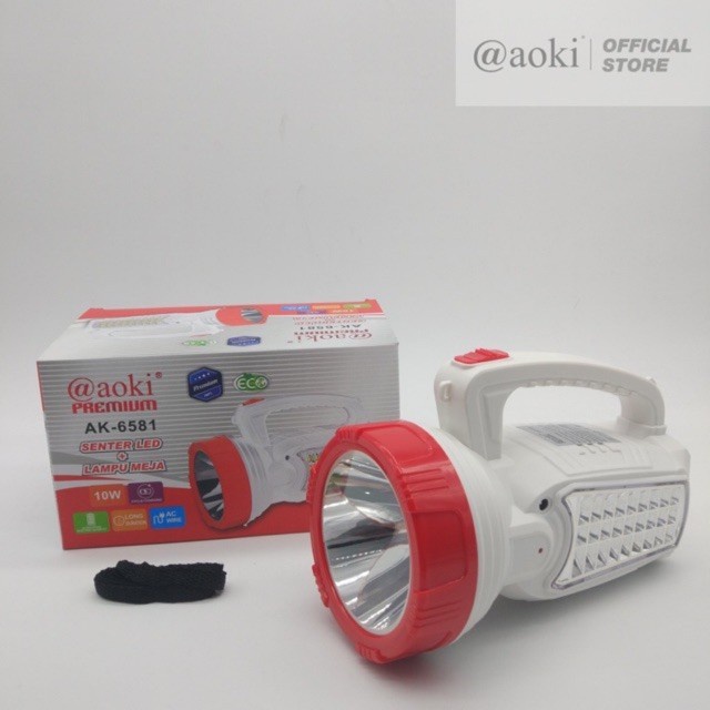 COD SENTER  TANGAN  LAMPU LED EMERGENCY LAMPU DARURAT AOKI AK-6581