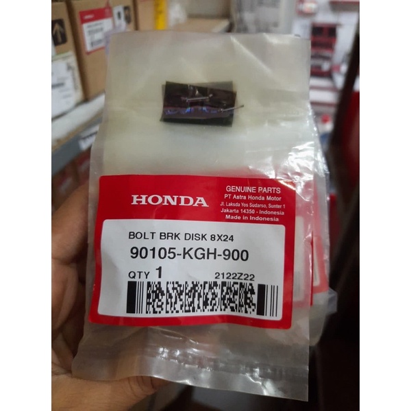 90105KGH900 Baud Piringan Baut Cakram (Bolt Brake Disk 8×24)