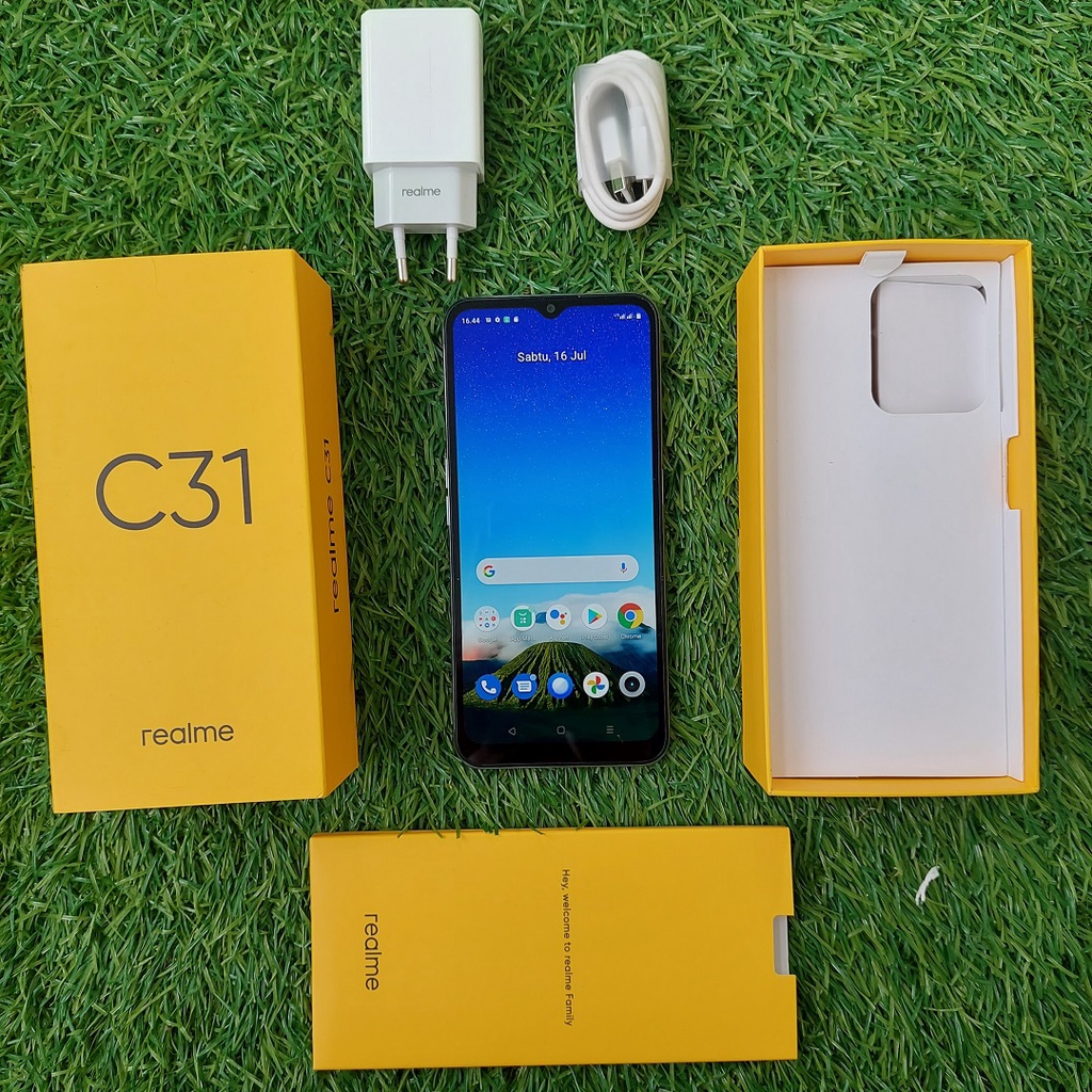 HANDPHONE REALME C31 3/32GB & 4/64GB SECOND SEKEN BEKAS MURAH