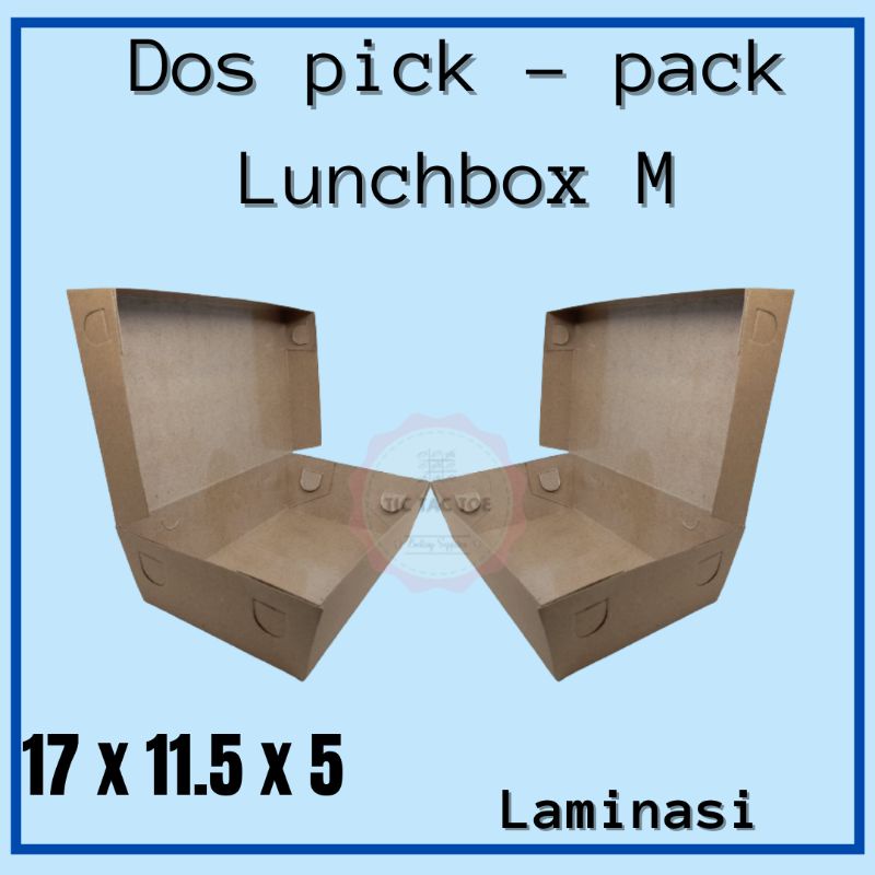 lunchbox M/dos lunchbox /dos coklat /kotak makan/isi 10pcs