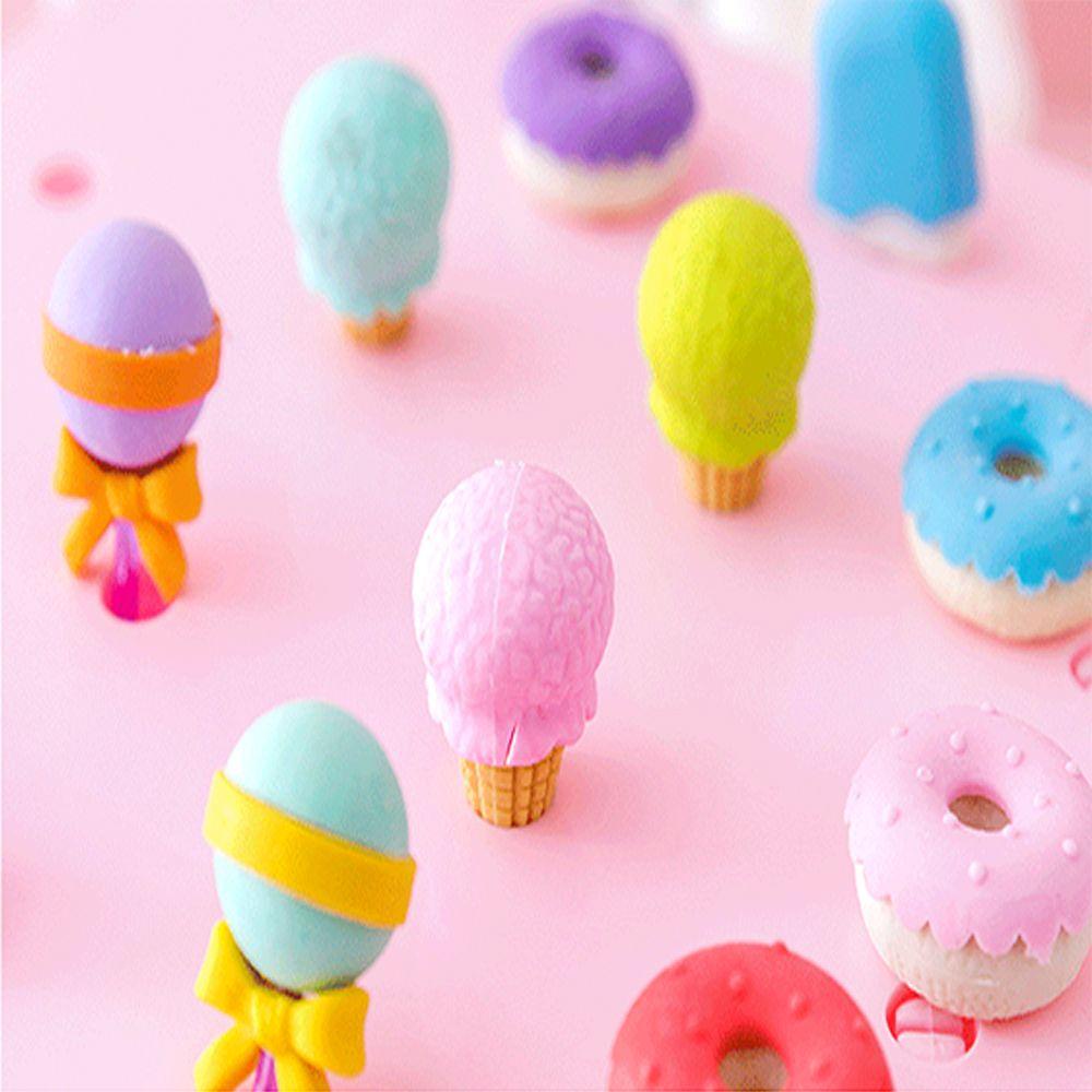 Pineapple 4pcs Eraser set Donat Baru Kartun Icecream