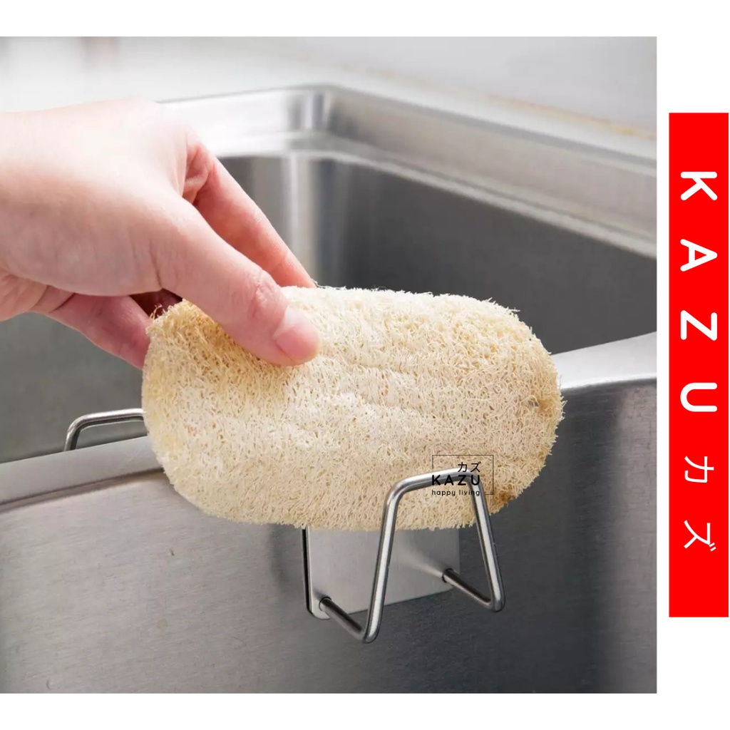 KAZU KHL213 Tempat Spons Cuci Piring STAINLESS STEEL Gantung Tempel Spon Sponge Drain Storage