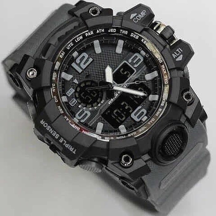 COD WATER RESIST GWG 1000 Digital Double Rubber Jam Tangan Pria Watch FREE BATERAI G1