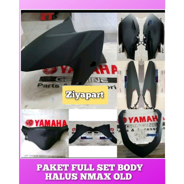 PAKET FULL SET BODY HALUS NMAX, N MAX OLD HITAM DOFF 2016-2019 ORIGINAL YAMAHA