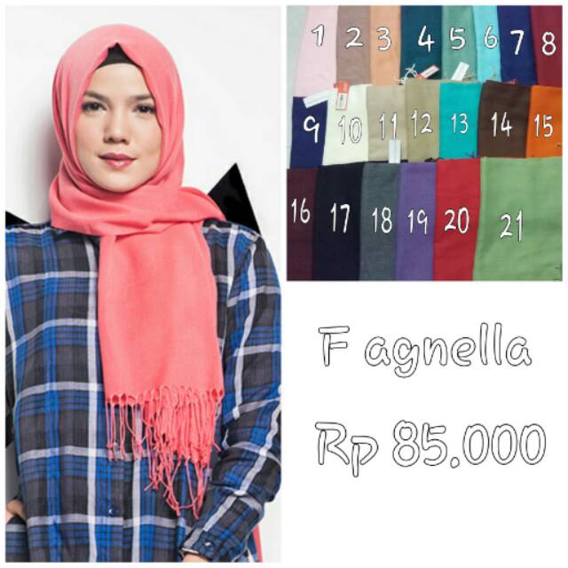 Dauky Hijab Selendang Pashmina Audie  Agnella Polycotton-F Agnella -216(15)