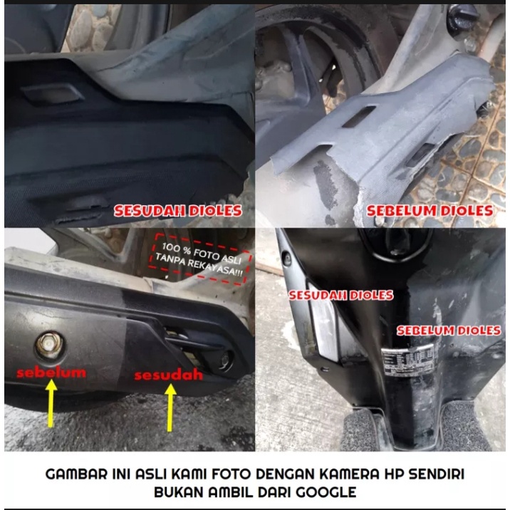 Penghitam/Body Motor/Mobil/Body Kasar/Permanen/Pengkilap/Pengkilat/Back To Black/By Microtech