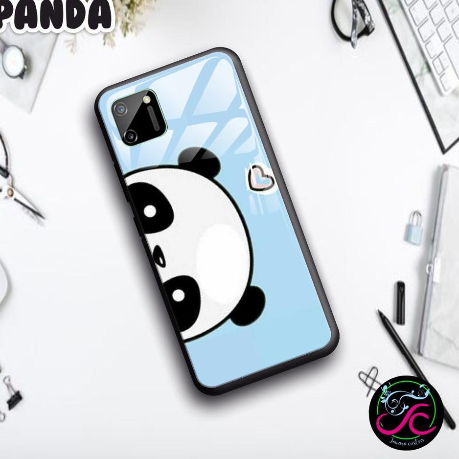 Termurah dan terbaik >> Softcase Back Case Glass Kaca PANDA VIVO Y11 Y12 Y15 Y17 Y12S Y19 Y20 Y30 Y5