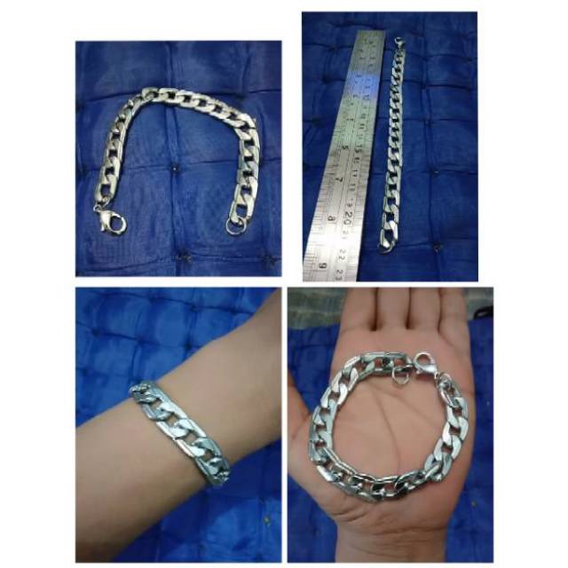 Gelang tangan rhodium 03