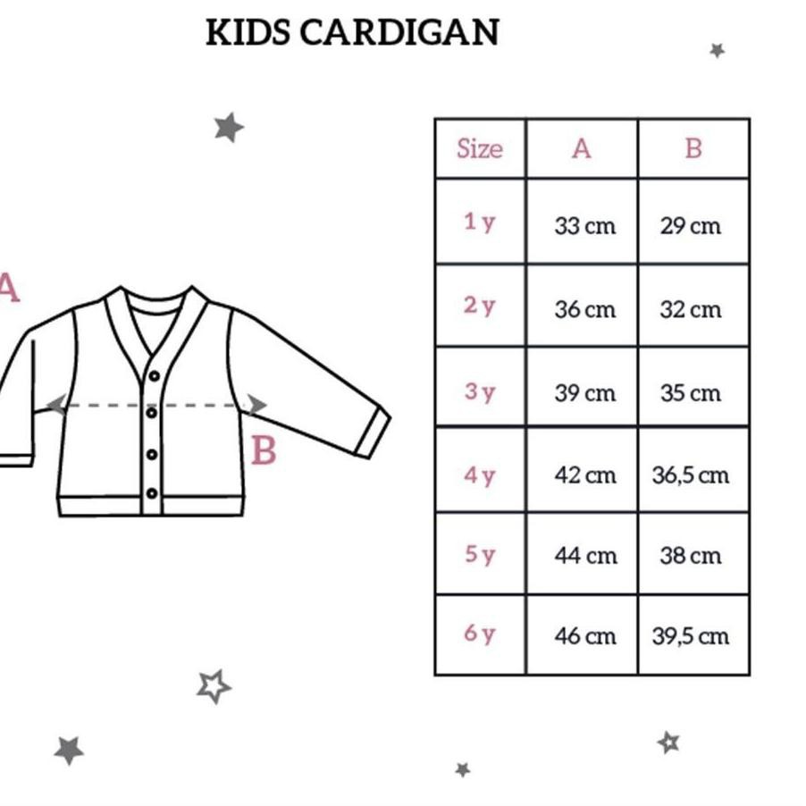 Cardigan Bayi Jaket Anak Perempuan Laki Laki 1-6 Tahun Little Palmerhaus