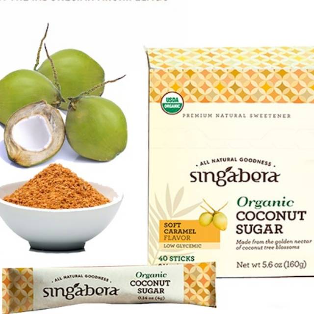 

Organic Coconut Sugar Singabera- gula kelapa organik@40sticks/box