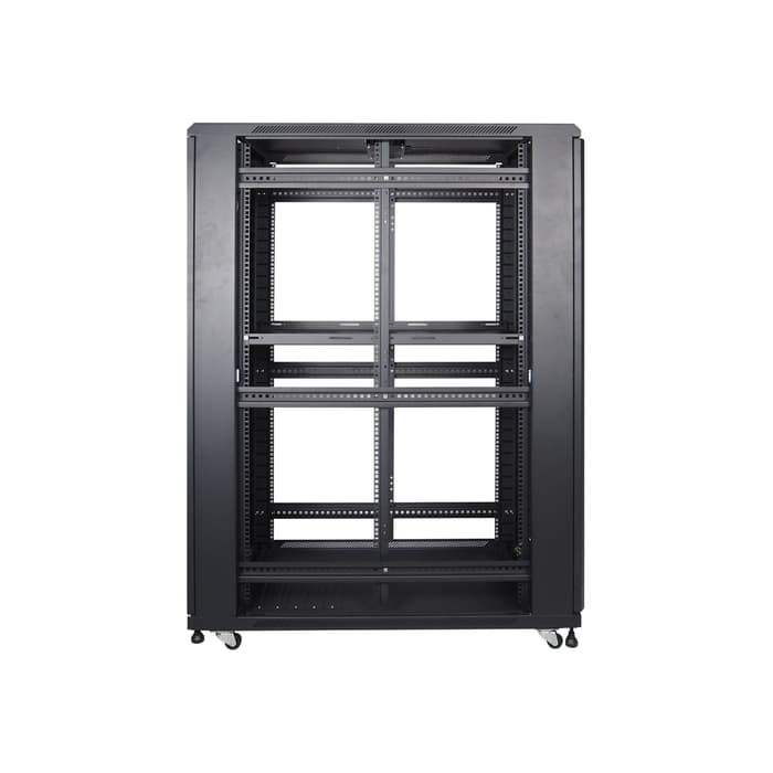 Indorack IR11532G Standing Close Rack 19&quot; 32U Glass Door Depth 1150mm