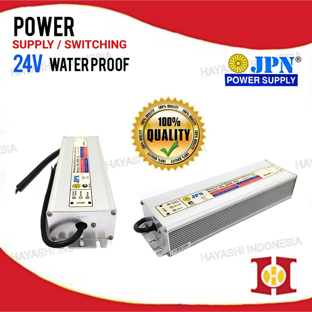 Adaptor Power Supply Switching 24V DC 6A 8A 10A Waterproof CCTV LED