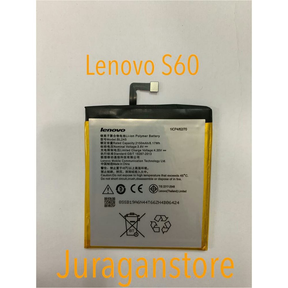 BATRE BATERAI LENOVO S60 S60T S60W BL-245 ORIGINAL