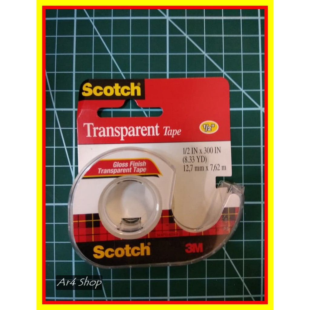 

Tape - Scotch - Cat 144Ss Transparent Tape 1 2Inch X 300 Inch