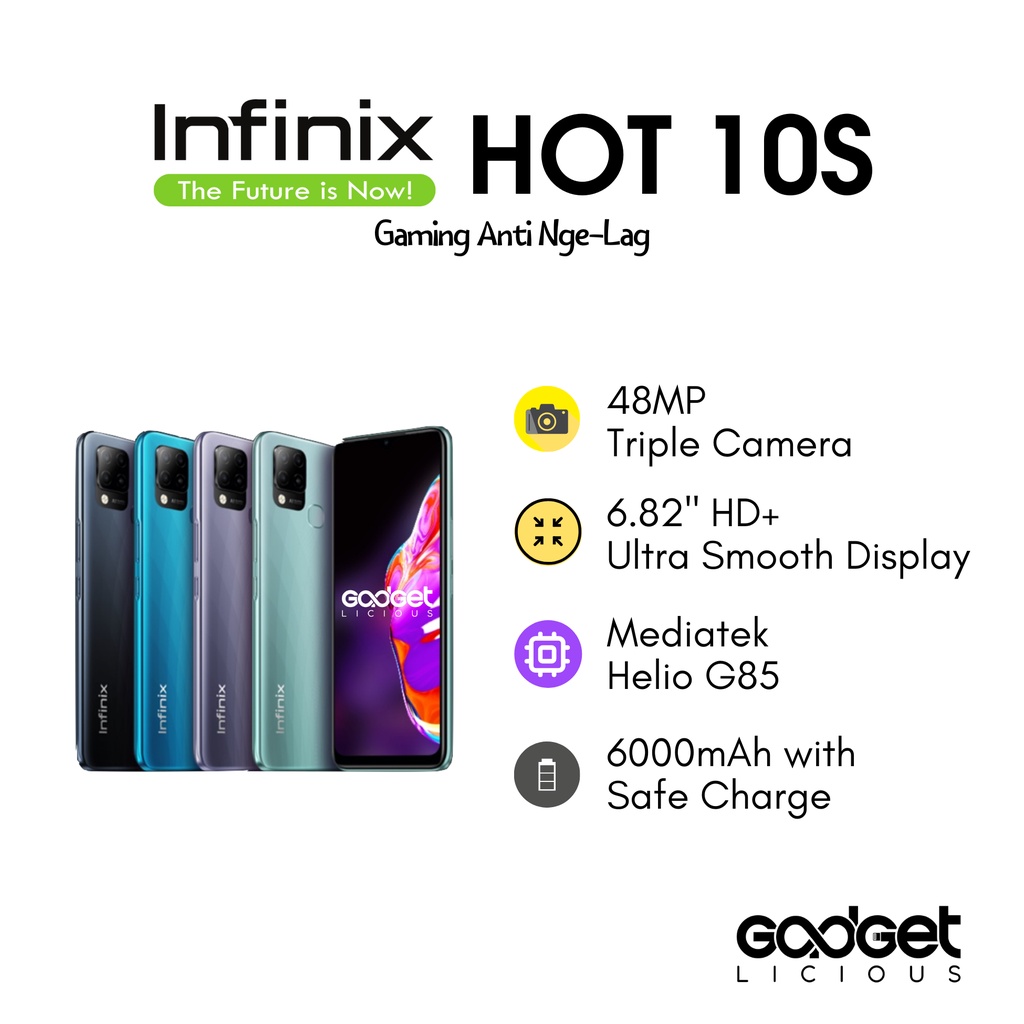 Infinix Hot 10S 6/128GB Garansi Resmi