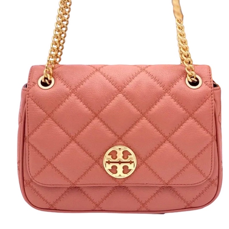 tory burch tb willa shoulder bag toasted pecan small