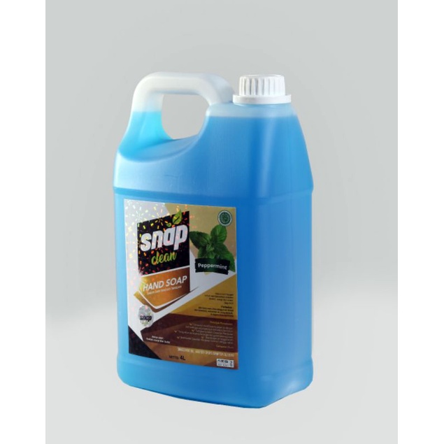 snap clean sabun cuci tangan handsoap papermint 4L - ojol