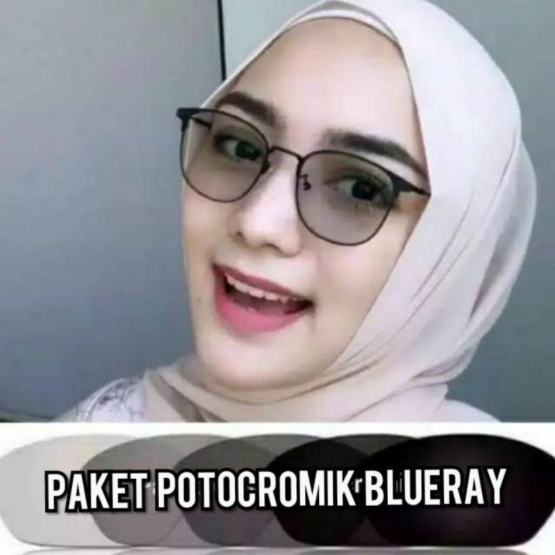 kacamata lensa bluecromic atau photocromic blueray bisa normal minus plus cilinder tergantung permintaan sampai minus 5 cyl 2 harga masih sama tulis saja pesanan kaka di catatan saat order free box lap cairan pembersih kode 1924 size 51-18-132