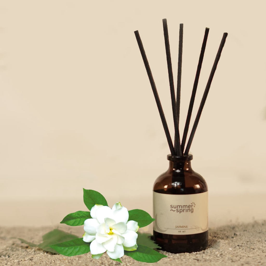 Pengharum Ruangan Reed Diffuser Aromatherapy Diffuser Aroma Pewangi Oil Essential Jasmine Summer Spring 40ml