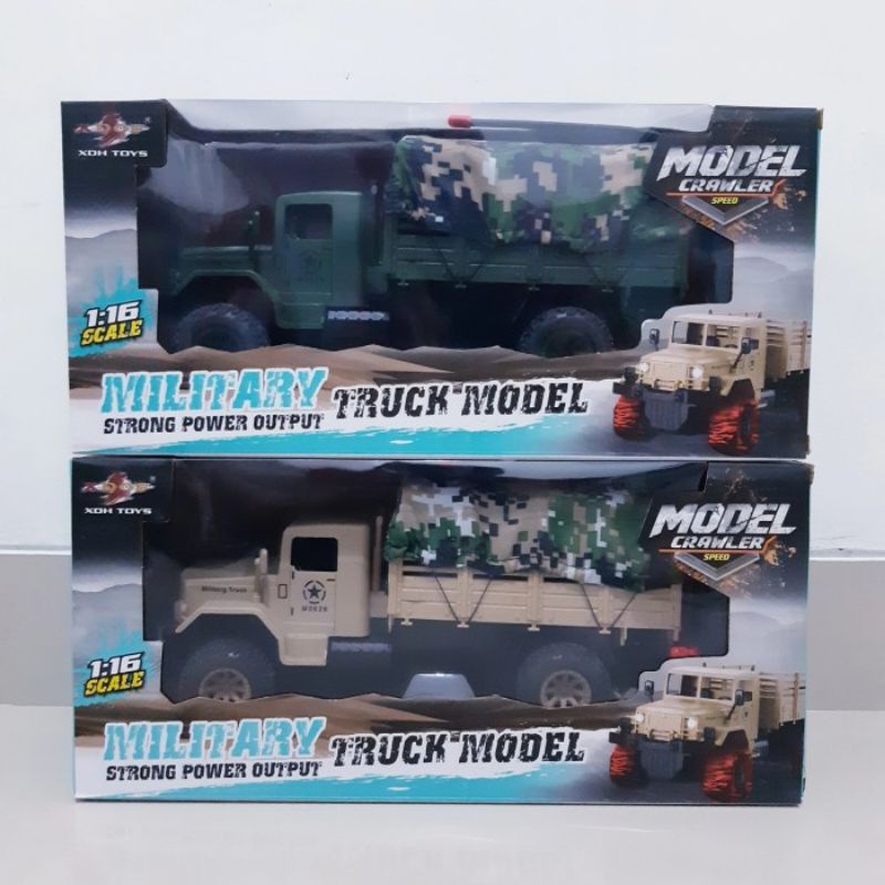 RC Truk Militer Remote Control - Mainan Remot Kontrol Mobil Truck Anak