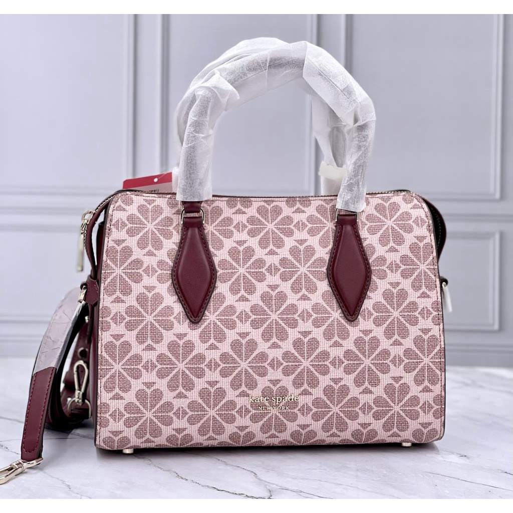 Tas Kate Spade Medium Satchel Casey Spade Flower Pink Multi New Original