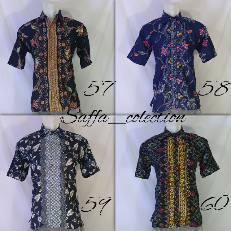 kmeja batik tangan pendek pria/batik pria/kmeja batik pria