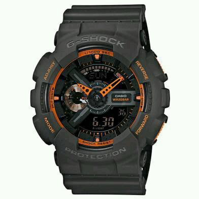 Casio g- shock / jam tangan pria/ strap resin / grey / ga-110ts-1a4 original dan bergaransi