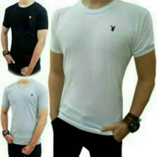 Kaos playboy pria original (kaos press body)