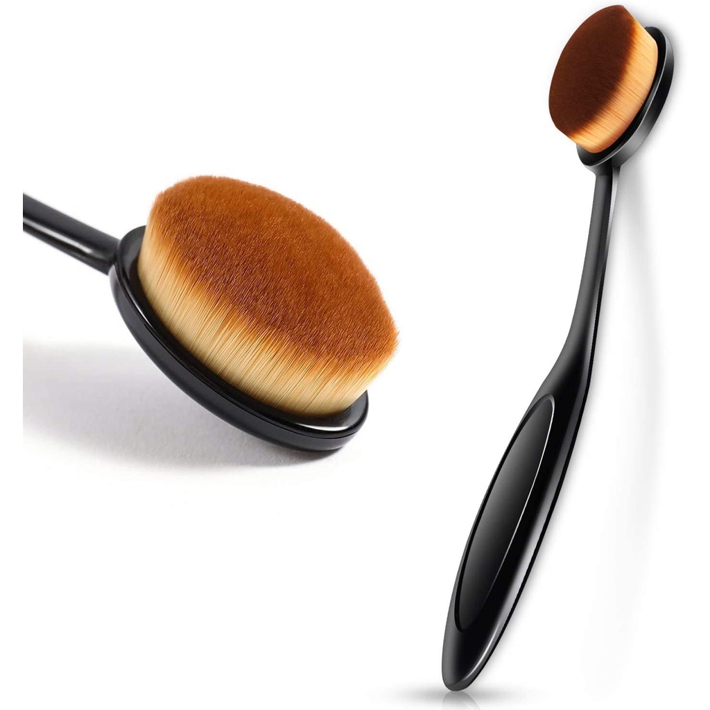 [COD] Brush Make Up Oval Foundation Face Brush dengan Bulu yang Super Lembut