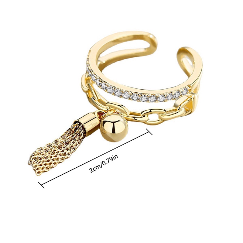 Perhiasan Cincin Liontin Bintang Cubic Zirconia Mutiara Imitasi Warna Emas Silver Gaya Klasik Untuk Wanita