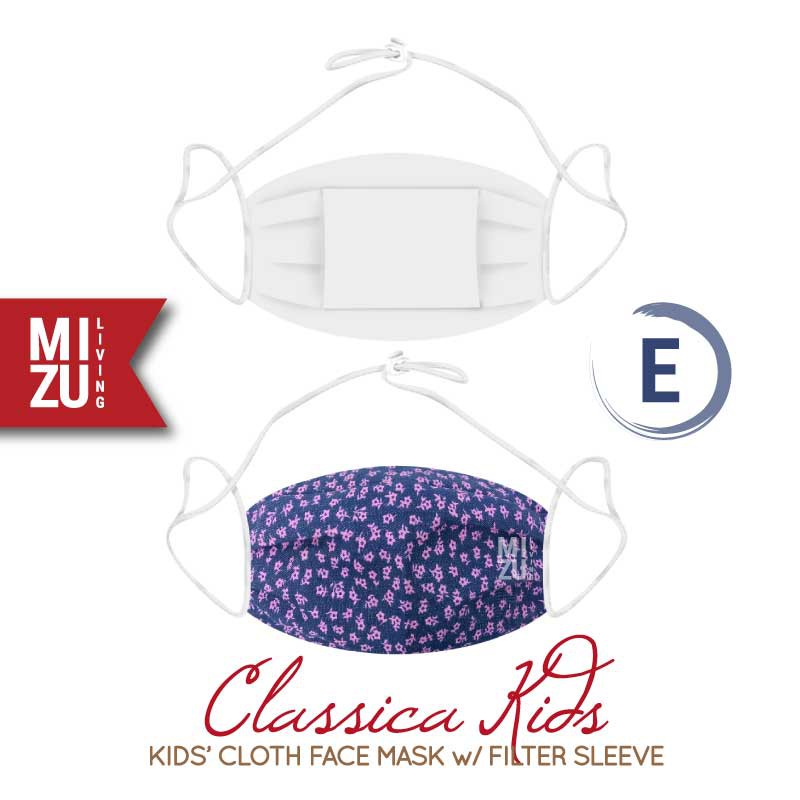[SALE] MIZU CLASSICA KIDS Cloth Face Mask Masker Anak Kain Corak 3 Ply Sarung Filter NON-MEDIS-E