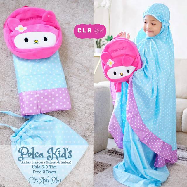 POLKA KIDS MUKENA / MUKENA LUCU / MUKENA ANAK