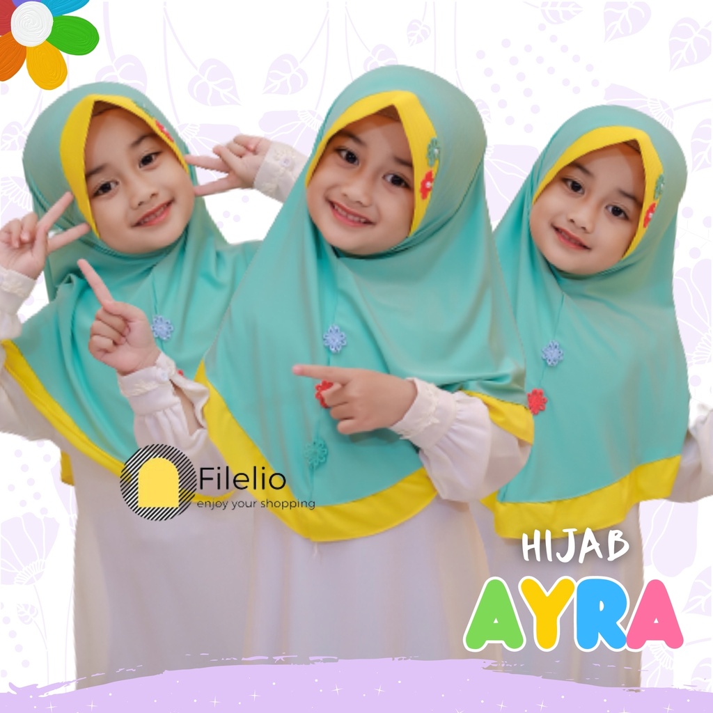 Kerudung Anak TK MURAH AYRA / Jilbab Anak Terbaru / Hijab Anak Murah / Fashion Anak / Kado Ultah