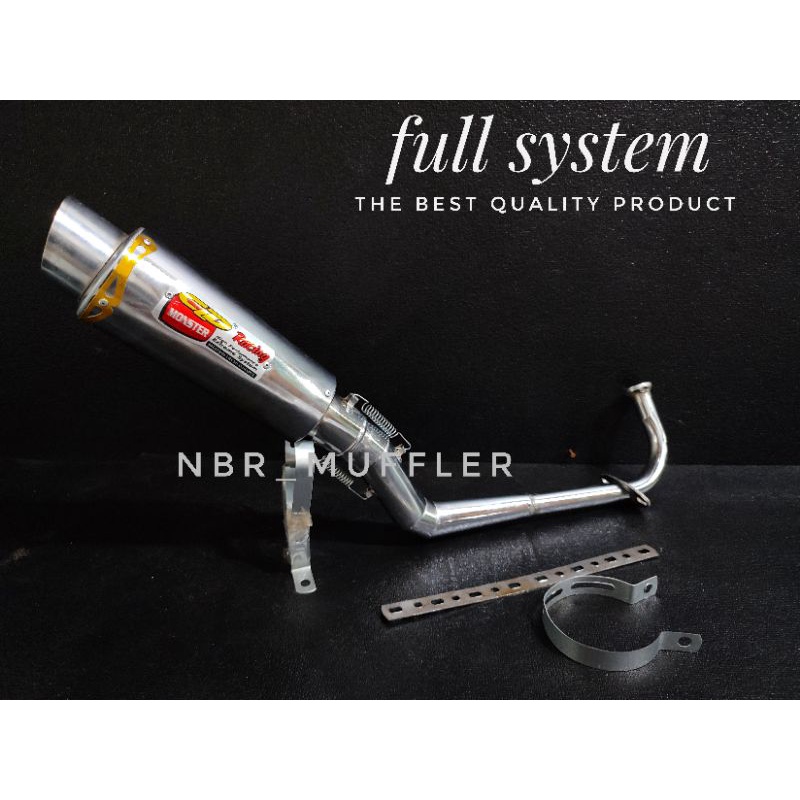 Knalpot racing CLD Monster Mio sporty/smile/mio j/mio m3/z/s/soul karbu/soul gt 115/125/x ride/fino 