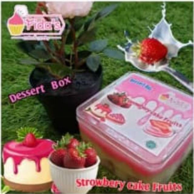 

Disert srowbery cake fruit