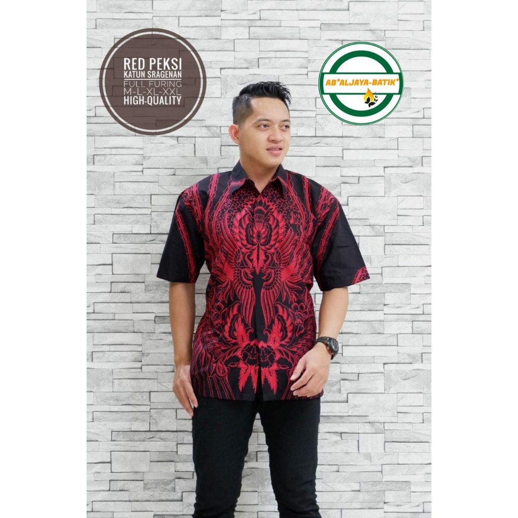 RED PEKSI ALJAYA KEMEJA BATIK SOLO PRIA LENGAN PENDEK PANJANG LAPIS FURING ATASAN PREMIUM MODERN KATUN HALUS DANURDARA WISANGGENI PERWIRA MAHESA PARANGTRITIS DEVANDA  DEWANTA ASTAGUNA KEMBANG PARANG NATANEGARA MEGA NANDA PRIYAYI EMAS CEMANI MOON HARIMAU