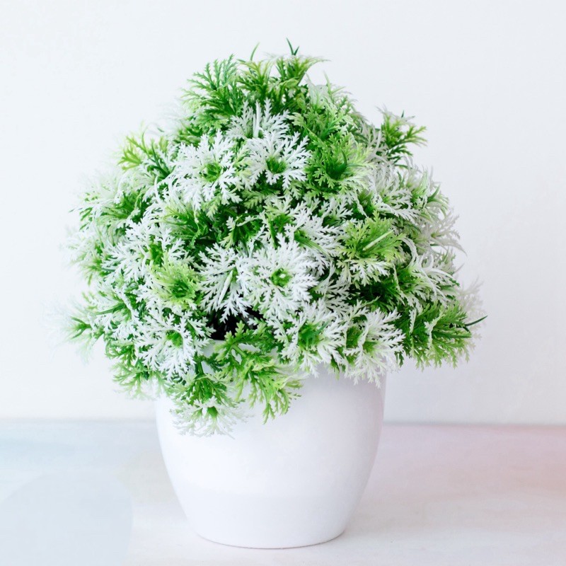 COD /POT TANAMAN  BUNGA HIAS BUNGA DEKORASI RUANGAN BUNGA PLASTIK HIAS P2040-7