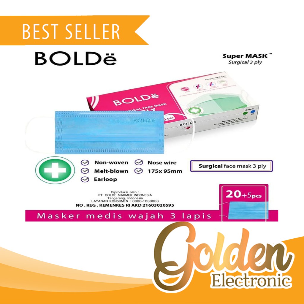 BOLDe Super Mask 3ply - BOLDe Surgical Masker 3ply