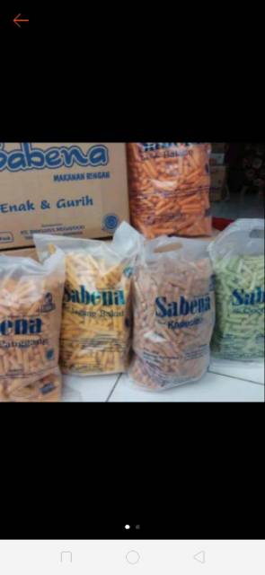 Termurah Snack Grosir Sabena stik karton isi 5 @360 gr