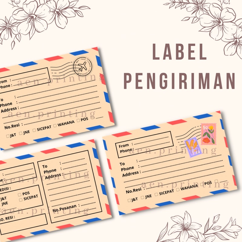 

Stiker label pengiriman olshop / cetak label pengiriman murah / label pengiriman vintage