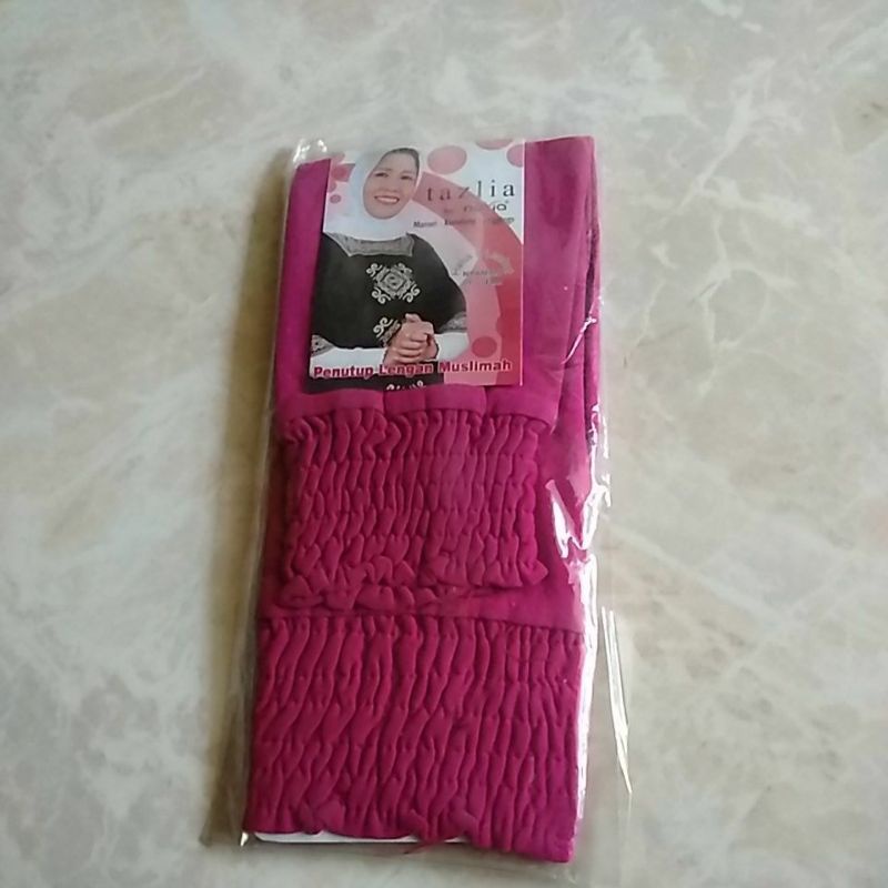 manset tangan kerut pendek /manset tangan original TAZLIA/manset SMOKE-Ungu fanta
