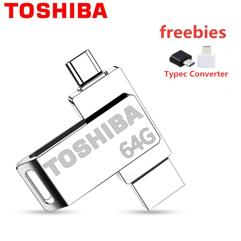 Toshiba 2 in 1 Metal 64GB USB 2.0 Micro USB OTG Dual USB Flash Memory