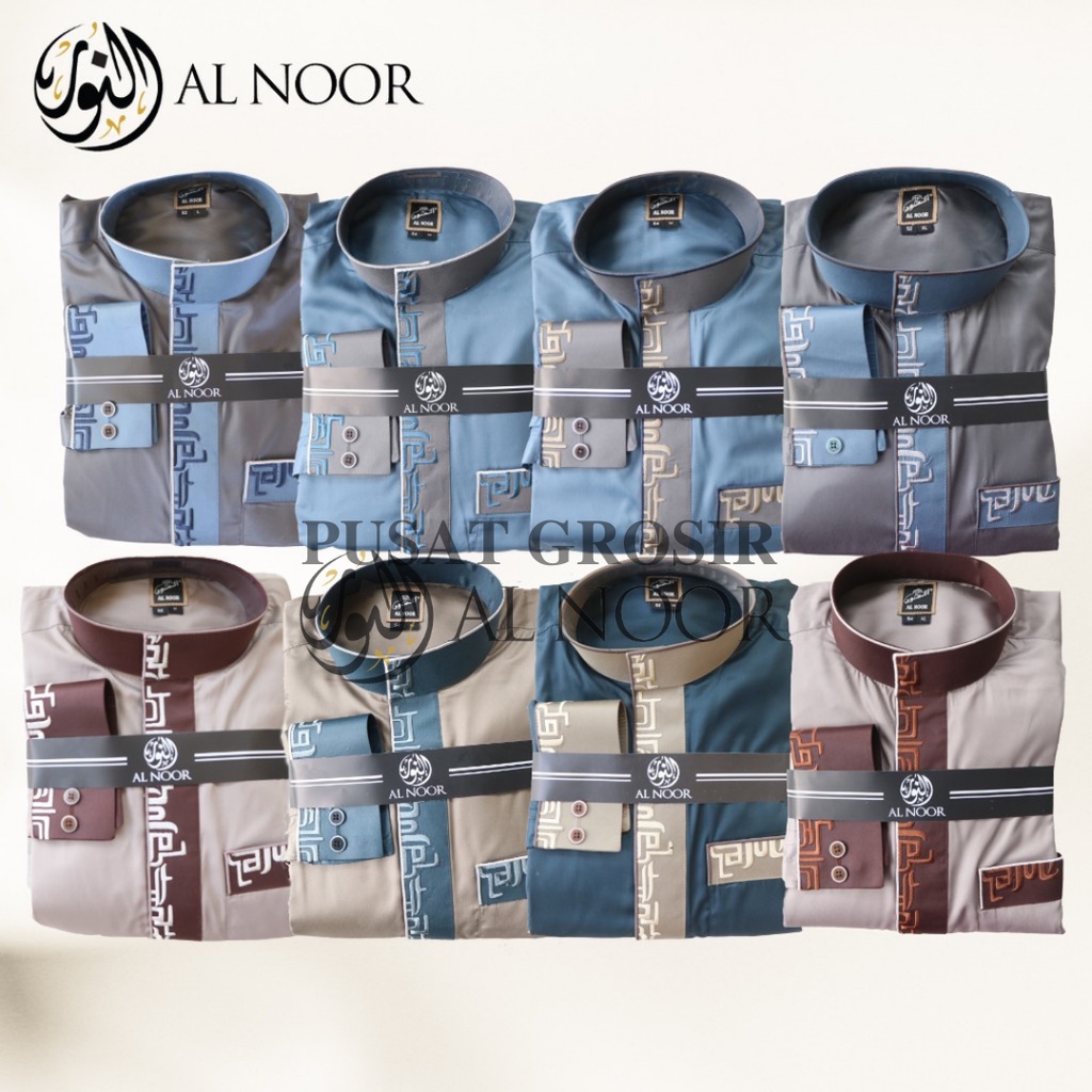 Jubah Saudi | Gamis Pria | Al Noor Bordir Manset Dewasa - Pusat Grosir Al Noor